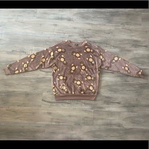 Teddy Bear Sweater Pullover Fluffy Soft Material Cute Almond Winter Worm Fall